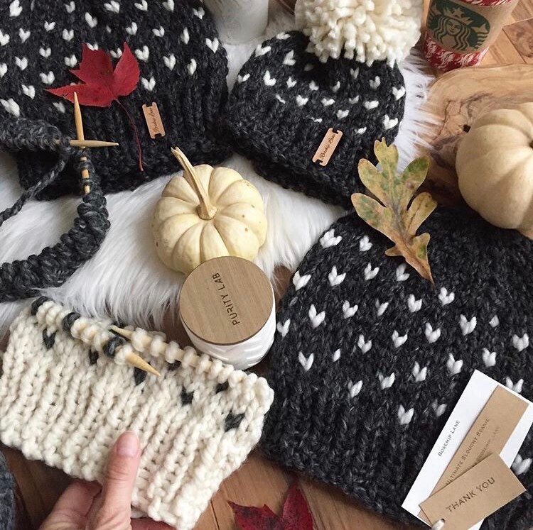 DIY Knit Hat Bundle/ Knitting Pattern Toque Bundle/ Fall Market ...
