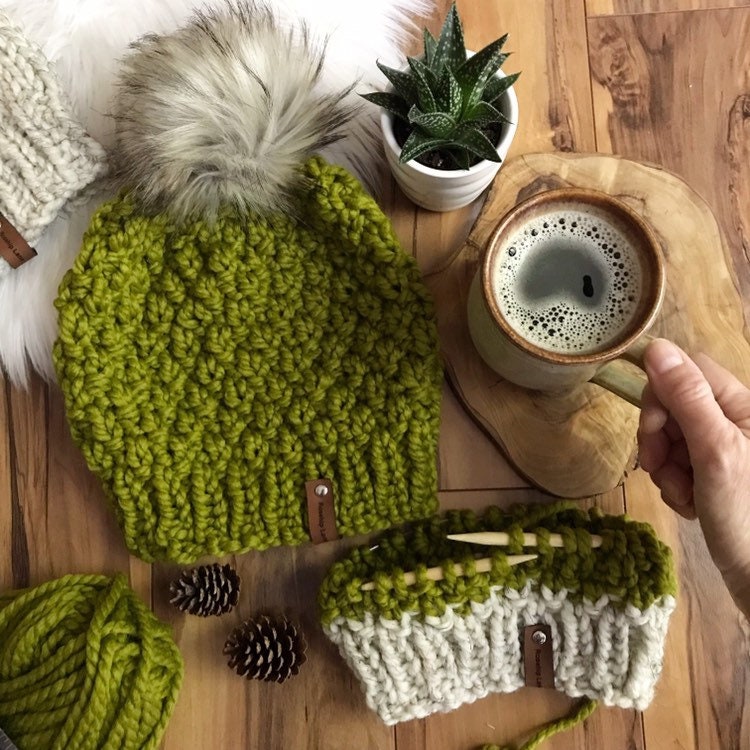 DIY Knit Hat Bundle/ Knitting Pattern Toque Bundle/ Fall Market ...