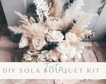 DIY Kit | Wood Flower Bouquet + Sola Wood Flowers, Trinity Collection