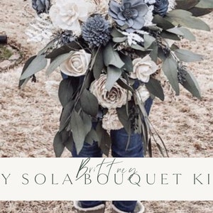 DIY Kit | Wood Flower Bouquet + Sola Wood Flowers, Brittney Collection