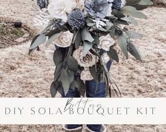 DIY Kit | Wood Flower Bouquet + Sola Wood Flowers, Brittney Collection