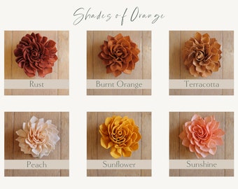 Sola Wood Flowers | Shades of Orange