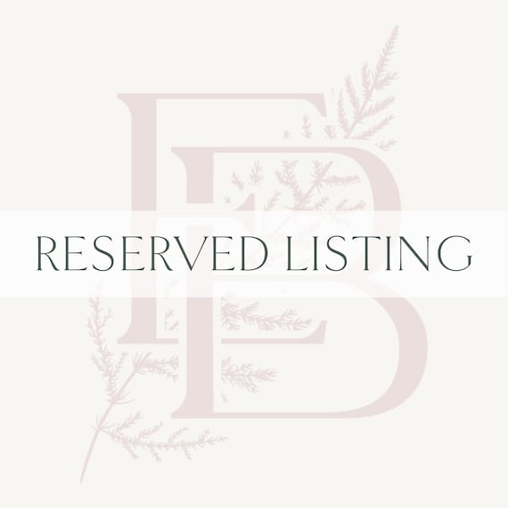 RESERVED LISTING Custom Order | Etsy