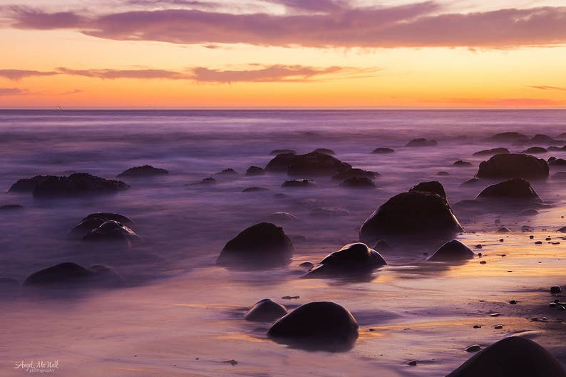 Fine Art Beach Photography, Sunset Print, Santa Barbara, Beach Sunset, Waterscape, Fine Art