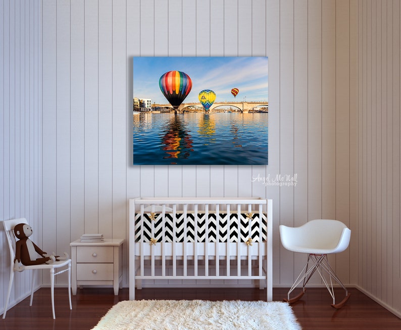 Hot Air Balloon photo, Lake Havasu photo, Balloon Festival, Hot Air Balloon wall art, London Bridge, Arizona , fine art photography print image 5