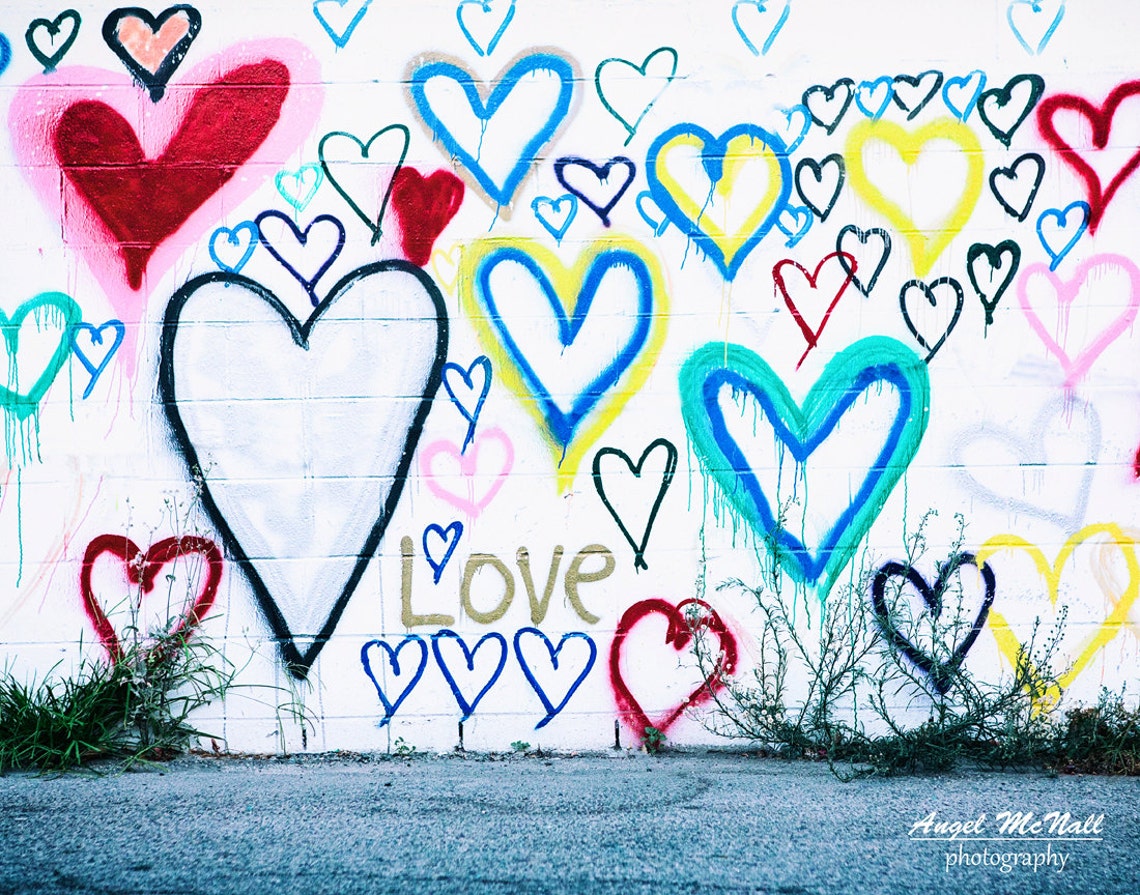 Love Wall Art, Kids Room, Urban Decor, Street Photography, Graffiti
