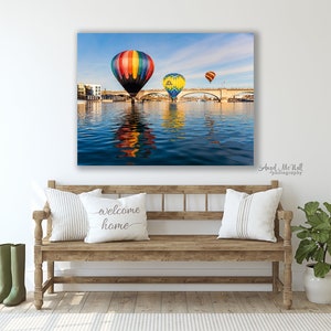 Hot Air Balloon photo, Lake Havasu photo, Balloon Festival, Hot Air Balloon wall art, London Bridge, Arizona , fine art photography print image 3