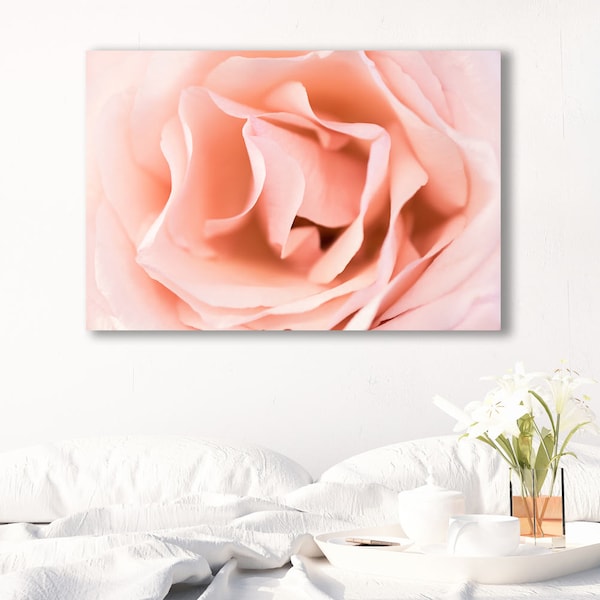 Extra Large, Pink Rose Photo, Fine Art Macro Photography Print, Pink, Nursery decor, Girl's room wall art, Bedroom Decor, flower photo print