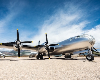 B29 Superfortress WWII Airplane Photo: Aviation History Wall Art