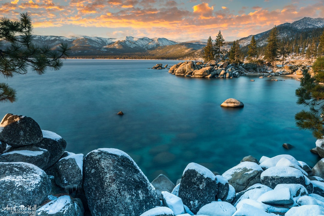 Lake Tahoe Photography Print Lake Tahoe Wall Art Sand Harbor - Etsy
