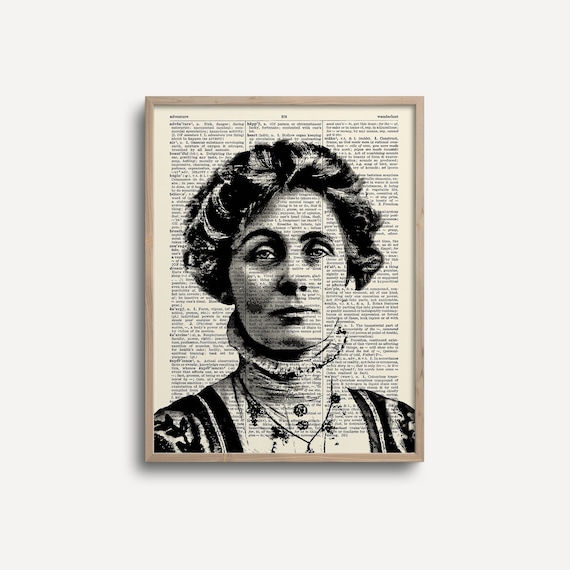 Emmeline Pankhurst Art Print Women History Suffrage Activism - Etsy