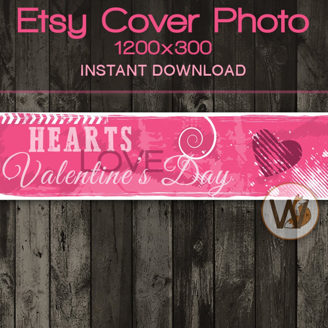 INSTANT DOWNLOAD Etsy Shop Cover Photo 1200x300 Premade Etsy