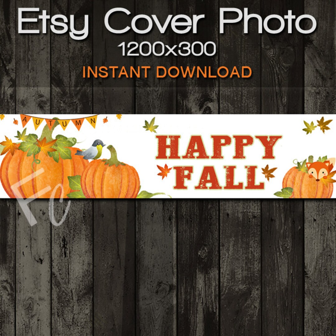INSTANT DOWNLOAD Etsy Shop Cover Photo 1200x300 Premade Etsy