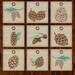 INSTANT DOWNLOAD 9 Christmas Pinecone Gift Tags 2.5 X 2.5 Printable ...