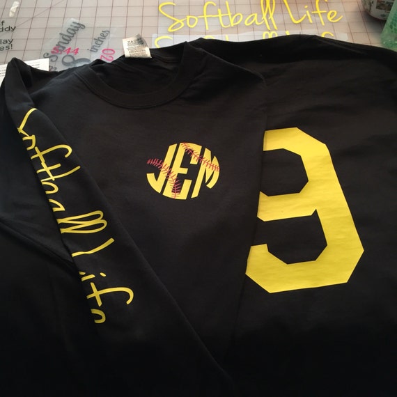 softball shirts with numbers