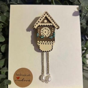 Miniature cuckoo clock fridge magnet one of a kind