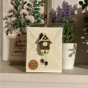 Miniature cuckoo clock fridge magnet one of a kind