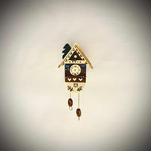 Miniature cuckoo clock fridge magnet one of a kind