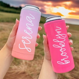 Brumate Slim Hopsulator, Skinny Can Cooler, Cooler for Skinny Cans, Stainless Cooler, Bachelorette Party, Custom Personalized Monogrammed