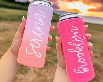 Brumate Slim Hopsulator, Skinny Can Cooler, Cooler for Skinny Cans, Stainless Cooler, Bachelorette Party, Custom Personalized Monogrammed