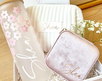 Monogrammed Toiletry Bag Custom Makeup Bag Bridesmaid Gift, Personalized Cosmetic Bag with Name, Personalized Gift for Her, Wedding Gift