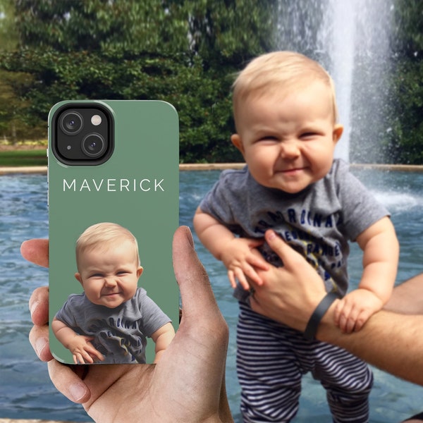 Custom Mom Phone Case Custom Child Portrait Phone Case with Own Photo Personalized Gift Phone Case Personalized Phone Case Mama iPhone Case
