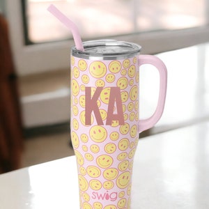 Personalized SWIG Tumbler with handle  Custom Tumbler with Silicone S -  The White Invite