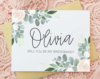 Will you be my Bridesmaid Card - Bridesmaid Card - Bridesmaid Gift - Be My Bridesmaid Card - Wedding Cards - Bridesmaid Proposal Card
