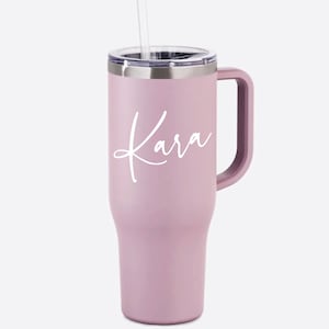 Personalized 40oz Tumbler with Handle & Straw Water Bottle Tumbler | Custom Large Cup Travel Mug | Bridal Party Tumblers 40oz Mug Gift MAARS bild 3