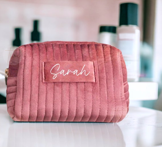 Monogrammed Toiletry Bag Custom Makeup Bag Bridesmaid Gift Personalized Cosmetic Bag With Name Personalized Gift for Her Wedding Gift Etsy