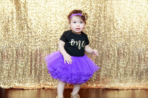 purple first birthday outfit