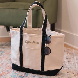 Personalized Tote Bag, Monogram Tote Bag, Canvas Tote, Bridesmaid Gift, Embroidered Classic Tote, Teacher Bag, Bachelorette Party Beach Bag
