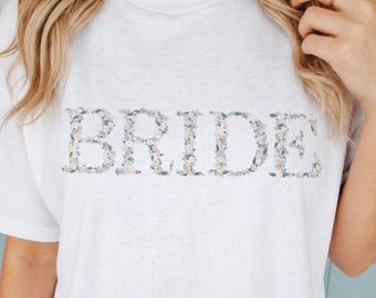 Bride Tshirt Bridal Shirt Engagement Gift Comfort Colors Casual Short Sleeve Oversized Top Future Mrs Shirt, Bride to be Gift For Bride