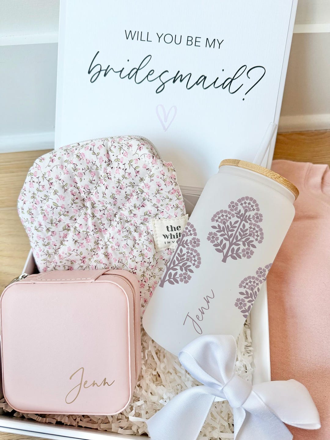 Bridesmaid Proposal Box | Personalized Magnetic Gift Box | Custom ...