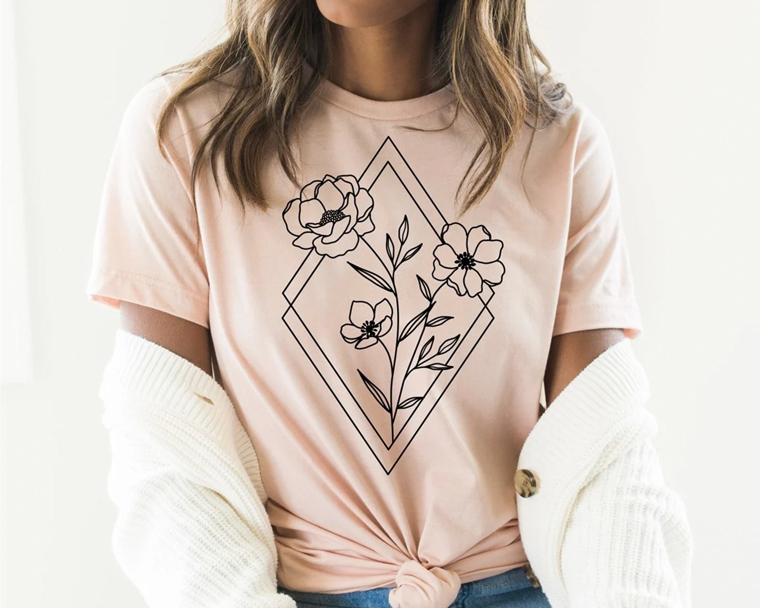 Women's Graphic Tees | Wildflower Shirt | Boho Floral Shirt