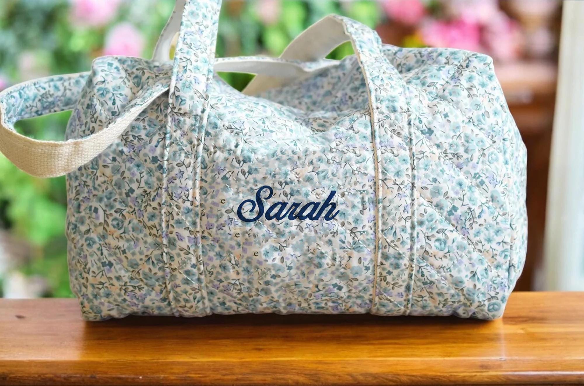Monogram Quilted Bag - Etsy