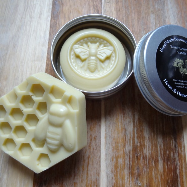 All Natural Solid Beeswax Lotion Bar