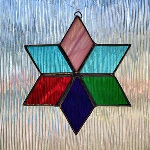 Birthstone Star in Stained Glass
