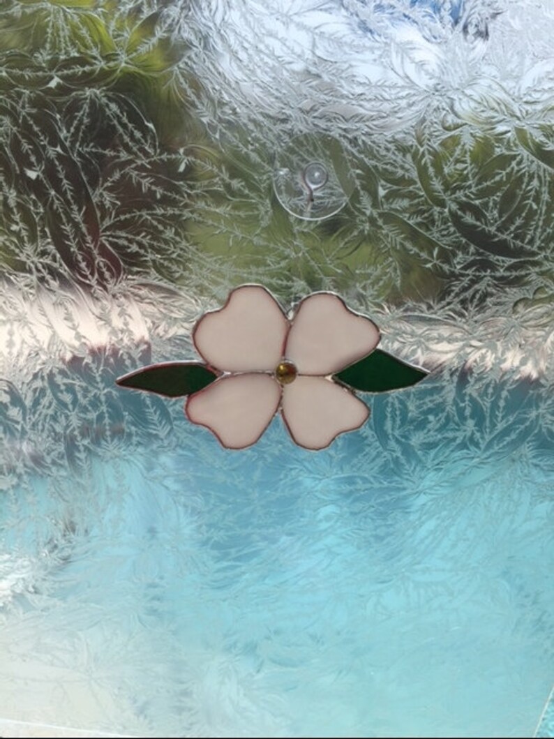 Dogwood Flower Stained Glass Etsy