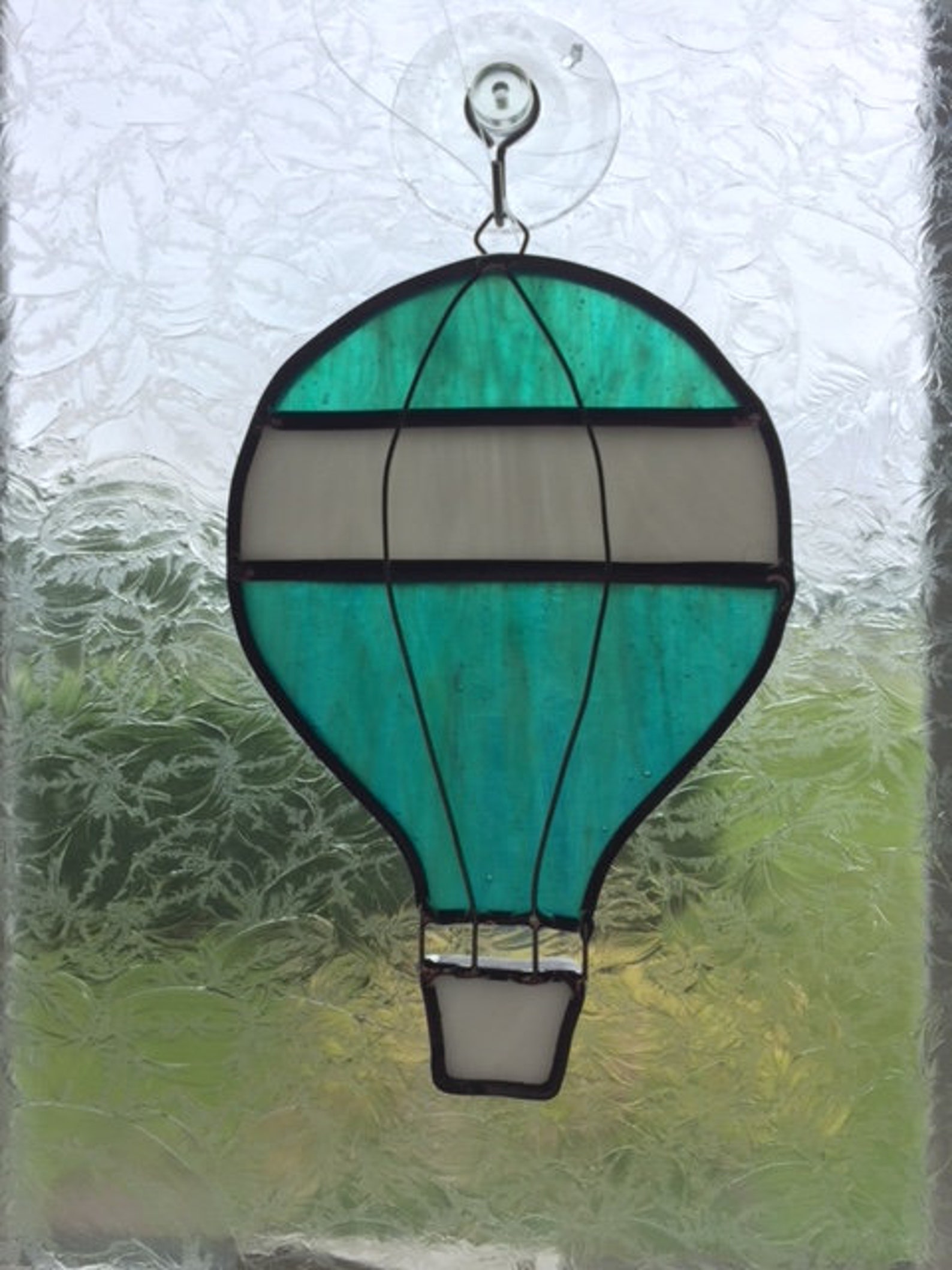 Hot Air Balloon in Stained Glass - Etsy