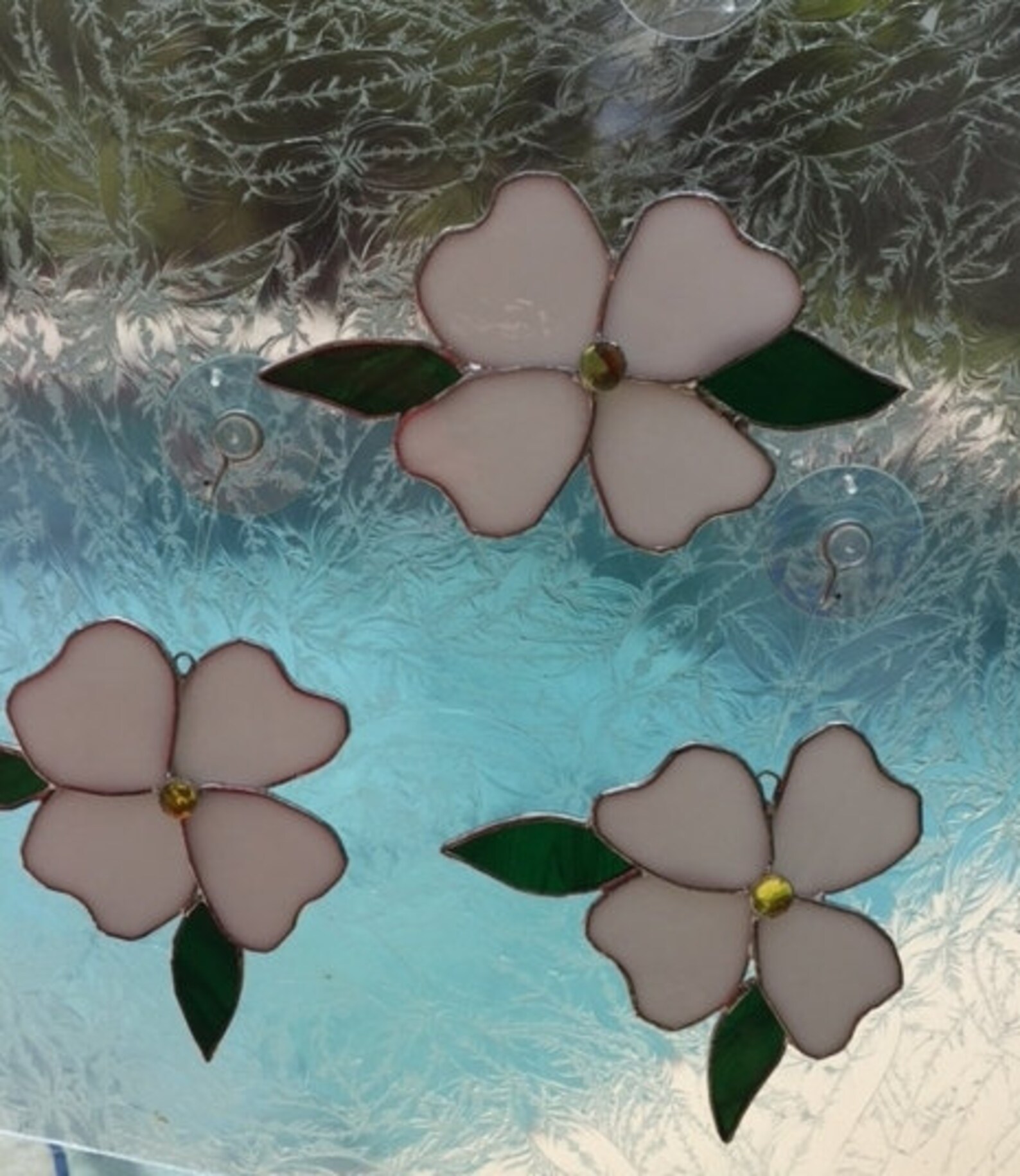 Dogwood Flower Stained Glass Etsy