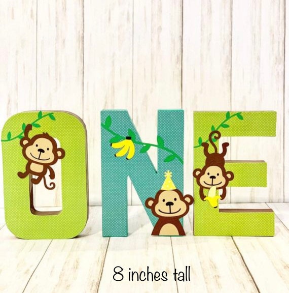 Monkey Party Decorations First Birthday Monkey Birthday | Etsy