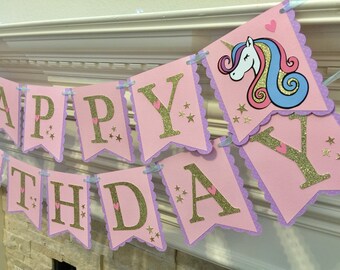 Unicorn party, Unicorn birthday, Unicorn banner, Princess party, Unicorn decor, Unicorn birthday party, Magical Unicorn