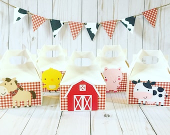 Barnyard Goody bags, Barnyard partyfavor bags, Farm theme party, Barnyard bash, Cowgirl Birthday, Cowboy party, Party favor bags, Goody bags