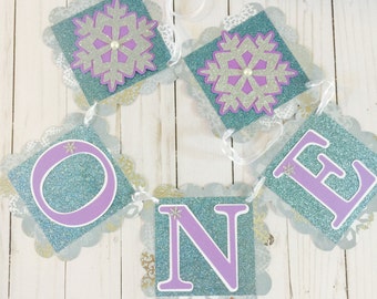 thumbnail image 2 of Snowflake Hgh Char Banner, Wnter Wonderland 1st Brthday Party Hghchar Decoraton, Wnter 2 of 14
