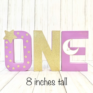 Twinkle Star First Birthday Number: Glitter Smash Cake Photo Prop