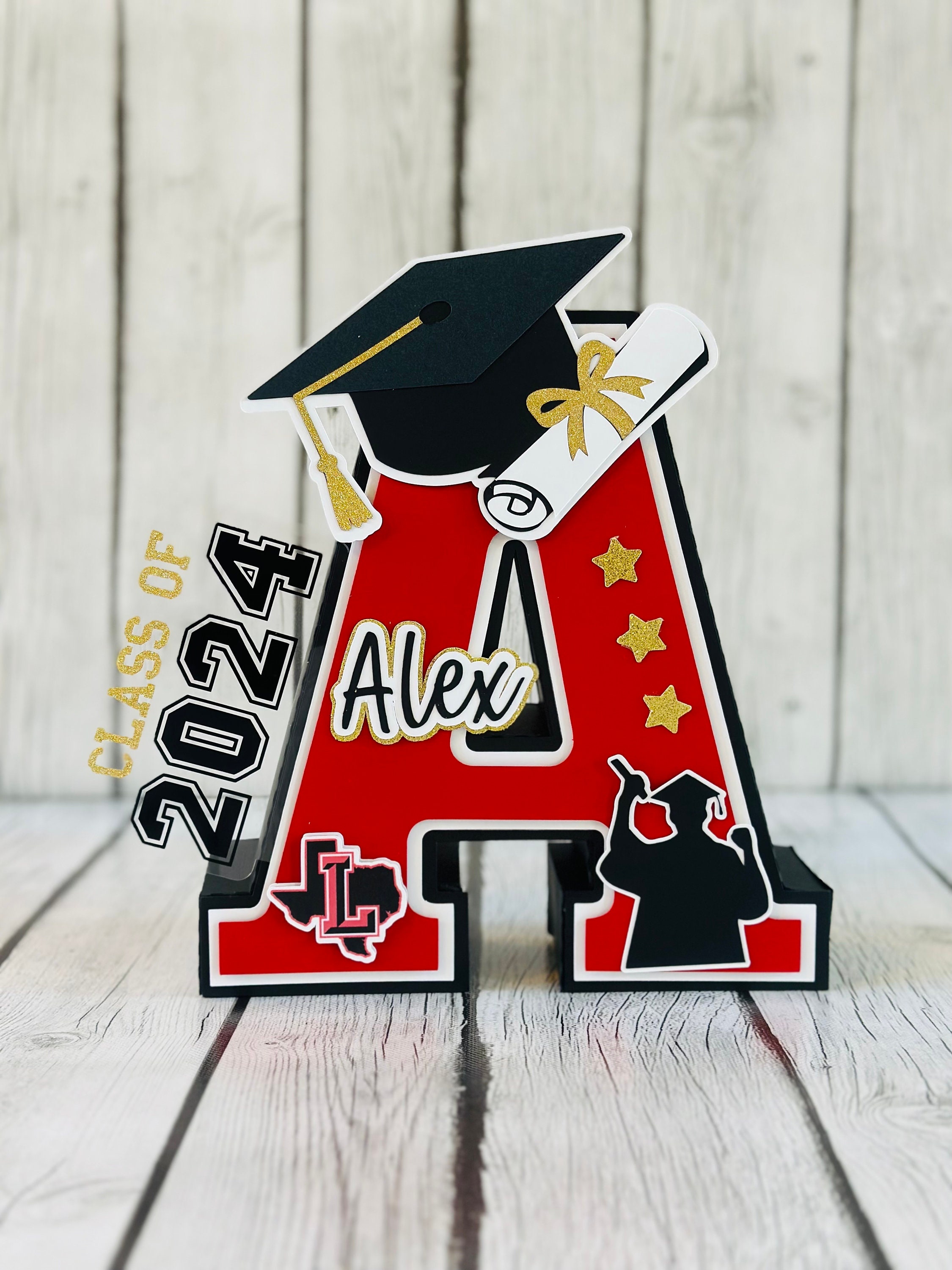 Personalized Graduation 3D Letter: Class of 2025 Table Decor
