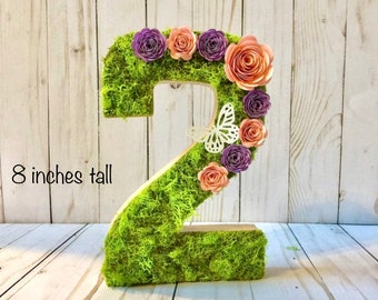 Fairy party decor, Enchanted garden party, Garden birthday, Enchanted Forest, Fairy Birthday, Moss letter centerpiece, Spring Garden Party