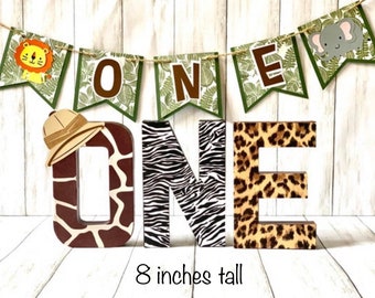 Safari Party Decorations, First birthday, Jungle Safari High Chair Banner, Safari Birthday Decorations, Jungle Party, Birthday Photo Prop