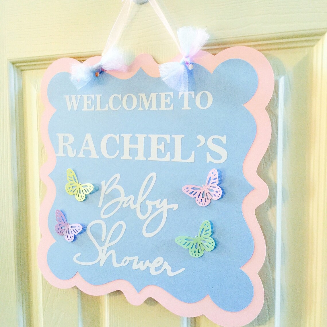 Baby Shower Door Sign Baby Shower Decoration Gender Neutral Etsy